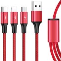 UNITEK Unitek 3-in-1 USB Kabel ładujący C4049RD