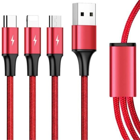 UNITEK Unitek 3-in-1 USB Kabel ładujący C4049RD