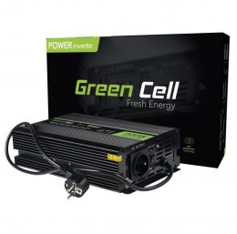 GREEN CELL PRZETWORNICA NAPIĘCIA INWERTER Green Cell 12V / 230V 300W/600W CZYSTA SINUSOIDA INV07