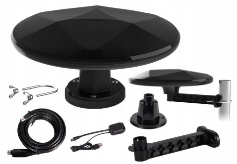 MISTRAL Antena DVB-T2 Mistral MI-ANT07 UFO - CZARNA