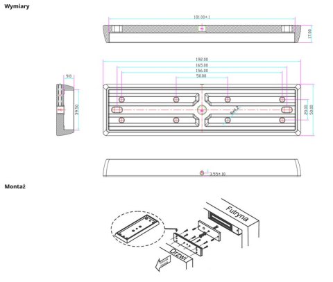 SCOT Uchwyt montażowy SCOT do drzwi przeciwpożarowych BK-600I2