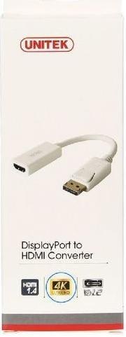 UNITEK Adapter Unitek DisplayPort 1.2 na HDMI 1.4