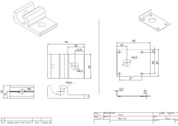 CORAB KONSTRUKCJE ZACISK UZIEMIAJĄCY ZU-01AL CORAB Y_ZU0001