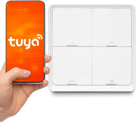LUXURY-GOODS Pilot przycisk ZigBee TUYA SC04 Smart 4 kanały 12 scen