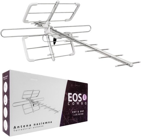 SPACETRONIK Antena DVB-T/T2 Spacetronik EOS L Combo White (pasywna)