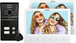 EURA WIDEODOMOFN EURA VDP-80C5 2-rodzinny, biały