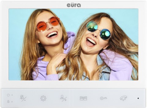 EURA WIDEODOMOFN EURA VDP-80C5 2-rodzinny, biały