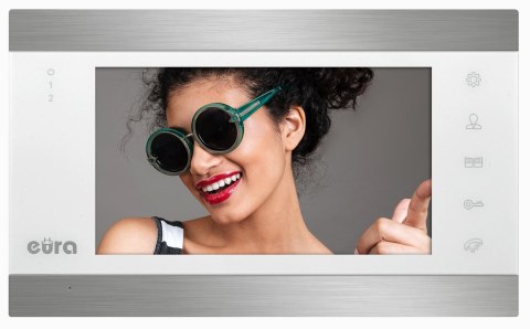 EURA Wideomonitor EURA VDA-01C5 biały do VDP-00C5