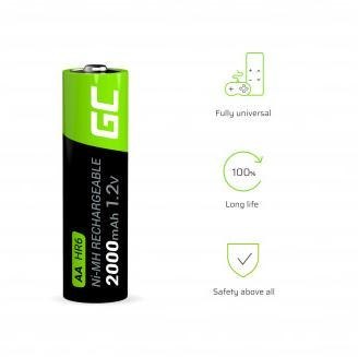 GREEN CELL AKUMULATORKI Green Cell 4x AA HR6 2000mAh GR02