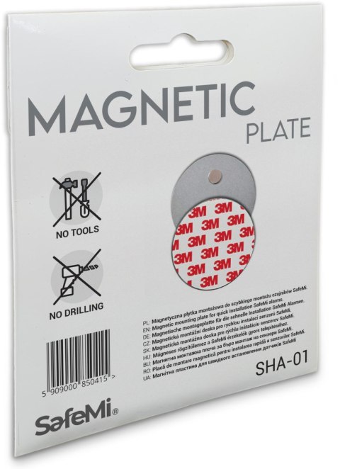 SAFEMI Płytki magnetyczne montażowe do czujników czadu, dymu SHA-01
