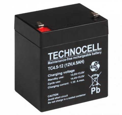 TECHNOCELL Akumulator AGM TECHNOCELL serii TC 12V 4,5Ah
