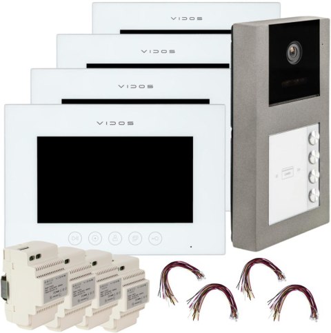 VIDOS WIDEODOMOFON VIDOS X 4xM11W-X/S11-4