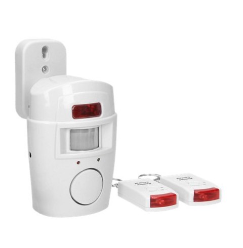 VIRONE Mini alarm Virone bezprzewodowy z wbudowaną syreną, sterowany pilotem AS-1