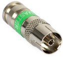 DIPOL Gniazdo antenowe kompresyjne IEC-f 113 MASTER na przewód Triset-113