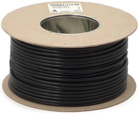 DIPOL PRZEWÓD KONCENTRYCZNY TRISET-113 75 Om PE+żel Fca klasa A 1,13/4,8/6,8 100 dB - rolka 100m