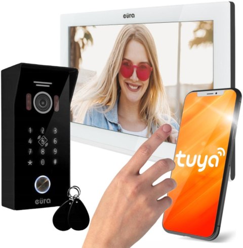 EURA WIDEODOMOFON EURA VDP-99C5 biały, WiFi, RFID, TUYA