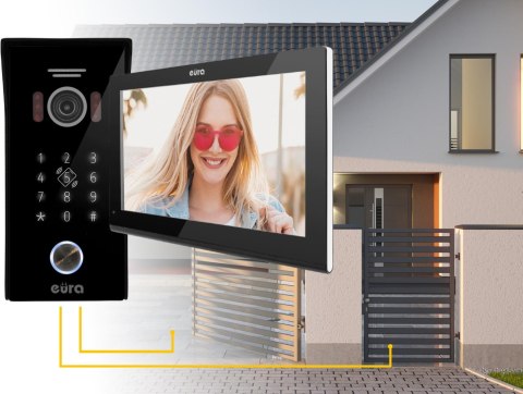 EURA WIDEODOMOFON EURA VDP-99C5 czarny, WiFi, RFID, TUYA