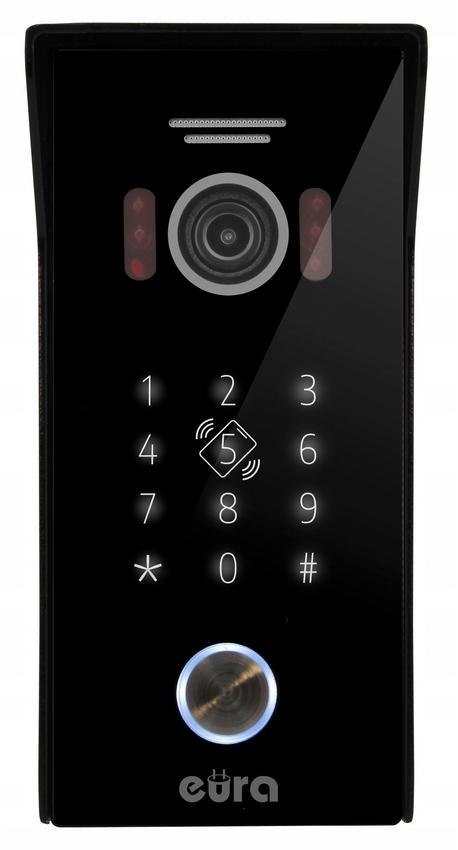 EURA WIDEODOMOFON EURA VDP-99C5 czarny, WiFi, RFID, TUYA
