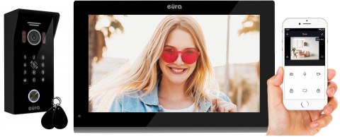 EURA WIDEODOMOFON EURA VDP-99C5 czarny, WiFi, RFID, TUYA