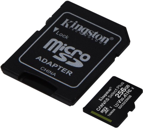 KINGSTON Karta pamięci microSD Kingston Canvas Select Plus microSDXC C10 UHS-I 256GB