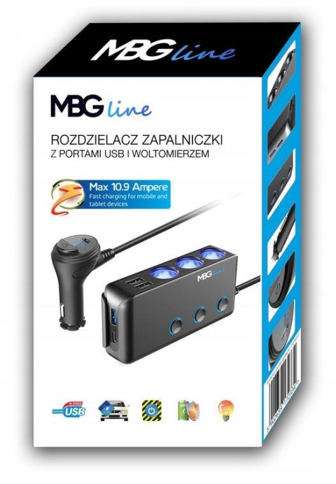 MBG Rozdzielacz gniazda zapalniczki MBG Line HC67C