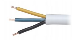 MERCOR Przewód elektryczny drut okrągły YDY 450/750V 3x1,5mm2 1m MERCOR
