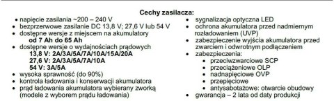 PULSAR ZASILACZ BUFOROWY IMPULSOWY Pulsar HPSB-12V3A-B