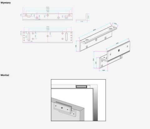 SCOT UCHWYT MONTAŻOWY SCOT BK-350ZL2 (DO ZWORY EL-350-2)