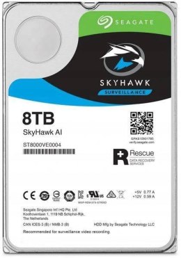 SEAGATE Dysk HDD Seagate SkyHawk AI ST8000VE001 8TB