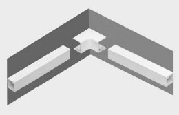 STASIŃSKI SP. Z O.O. Osprzęt do listew elektroinstalacyjnych, narożnik wewnętrzny BIAŁY NW 35x18 (1szt.)