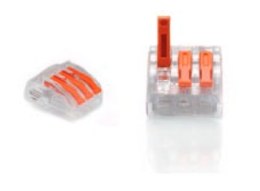 TRYTYT ZŁĄCZKA DO PRZEWODÓW ZATRZASKOWA 0,2-4,0mm2 PC-233 3GNIAZDA (50szt.)