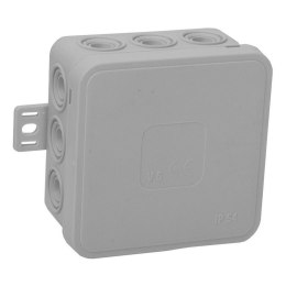 VIPLAST Puszka natynkowa pusta 12 wlotów VIPLAST V5 klik SZARA IP54 75x75x41mm 035-03