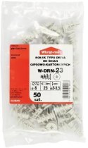 WKRĘT-MET KOŁEK NYLONOWY W-DRN-23 DO MOCOWANIA W PŁYTACH KARTONOWO-GIPSOWYCH TYPU DRIVA 50szt. WOREK