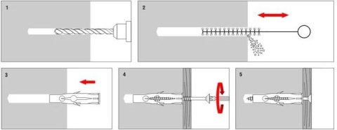 WKRĘT-MET KOŁEK UNIWERSALNY RU-06045 6x35mm Z WKRĘTEM Z ŁBEM STOŻKOWYM 3,5x45mm 100szt.