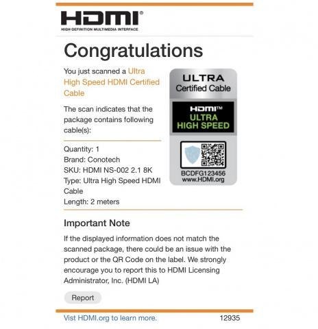 CONOTECH KABEL HDMI Conotech NS-002 ver.2.1 ULTRA HIGH SPEED 8K - 2m