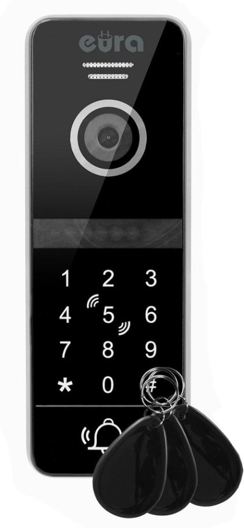 EURA WIDEODOMOFON EURA VDP-00C5 CZARNY TUYA