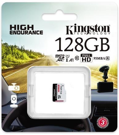 KINGSTON Karta pamięci microSD Kingston High-Endurance UHS-I 128GB 24/7 (rejestratory i monitoring)
