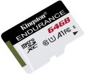KINGSTON Karta pamięci microSD Kingston High-Endurance UHS-I 64GB 24/7 (rejestratory i monitoring)