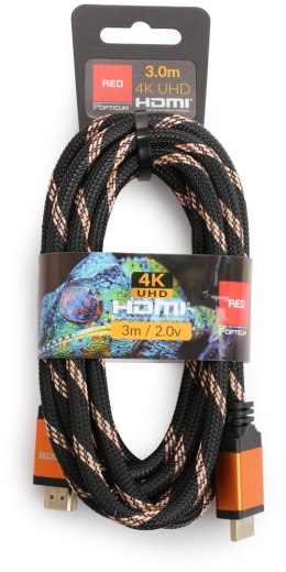 OPTICUM Kabel HDMI-HDMI Opticum RED 4K UHD - 3m (v2.0)