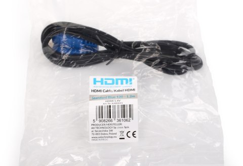 OPTICUM Kabel HDMI-HDMI Opticum Standard Blue 120 - 1.2m (v1.4)