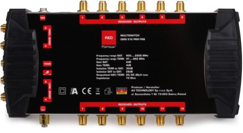 OPTICUM Multiswitch Opticum OMS 5/12 PRO-TRQ (Platinium Line)