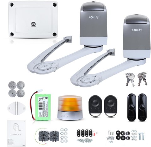SOMFY Zestaw Somfy Axovia 3S IO Comfort pack do 4m bram dwuskrzydłowych