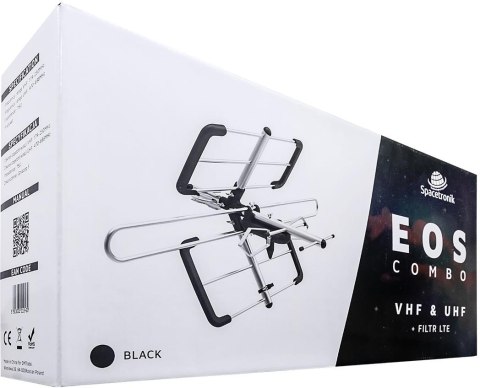 SPACETRONIK Antena DVB-T/T2 Spacetronik EOS Combo Black (pasywna)