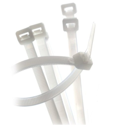 TRYTYT Opaska zaciskowa BIAŁA 200x3,6 GT-200IC (100szt.)