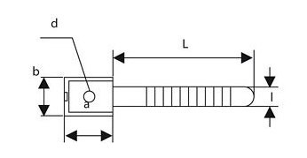 TRYTYT UCHWYT PASKOWY DO MOCOWANIA PRZEWODÓW UP-22UV CZARNY (100szt.)