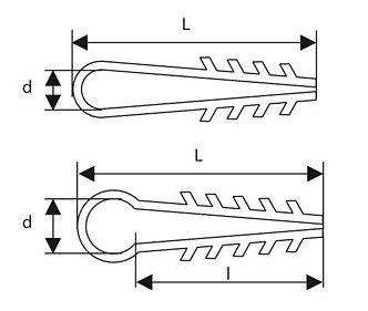 TRYTYT Uchwyty do mocowania przewodów okrągłych UWO-10 (100szt.)
