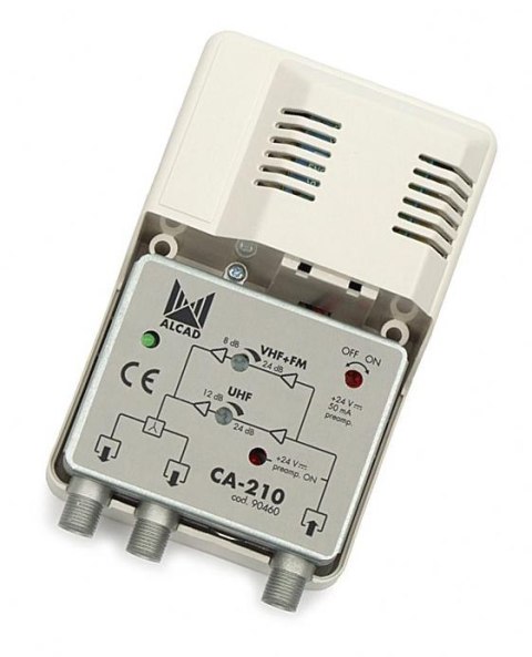 ALCAD Wzmacniacz Alcad CA-210 VHF-UHF 1we/2wy wielozakresowy