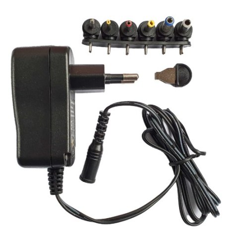 ESPE ZASILACZ WTYCZKOWY 3-12V 1A 1m. 3V 4,5V 5V 6V 7,5V 9V 12VDC REGULOWANY ESPE