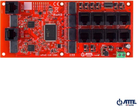 ATTE SWITCH 10-PORTOWY POE ATTE xPoE-10-20A-OF