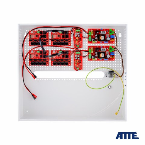 ATTE Zestaw buforowy do 17 kamer IP switch PoE 17P+1UP ATTE IPUPS-17-11-H